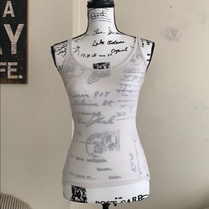 NWOT pure white ribbed tank top